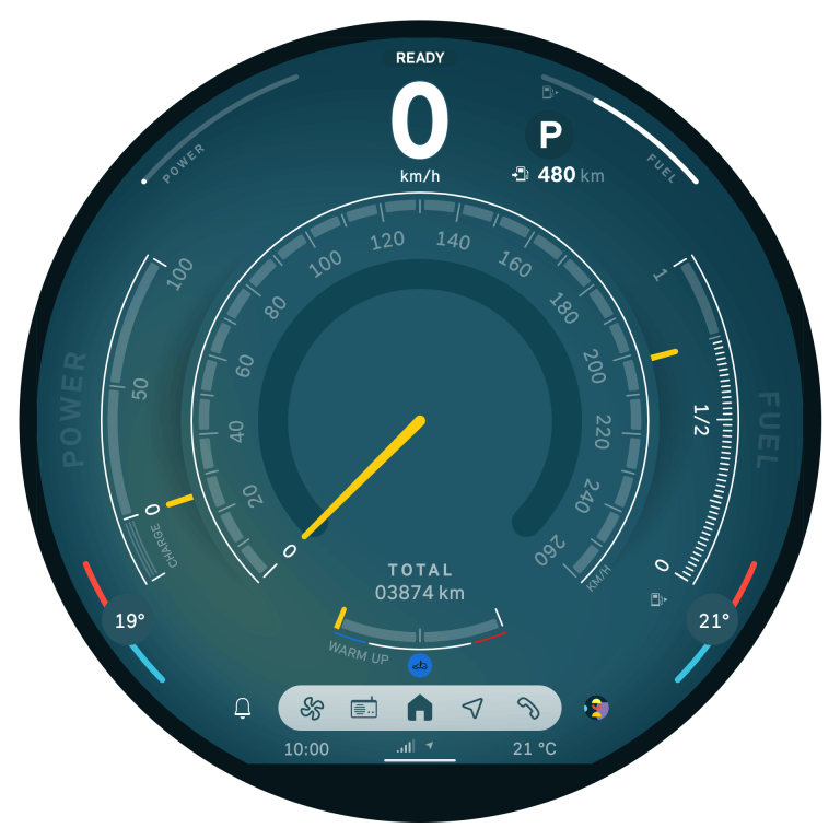 MINI 5-dörrar – interiör – OLED-skärm